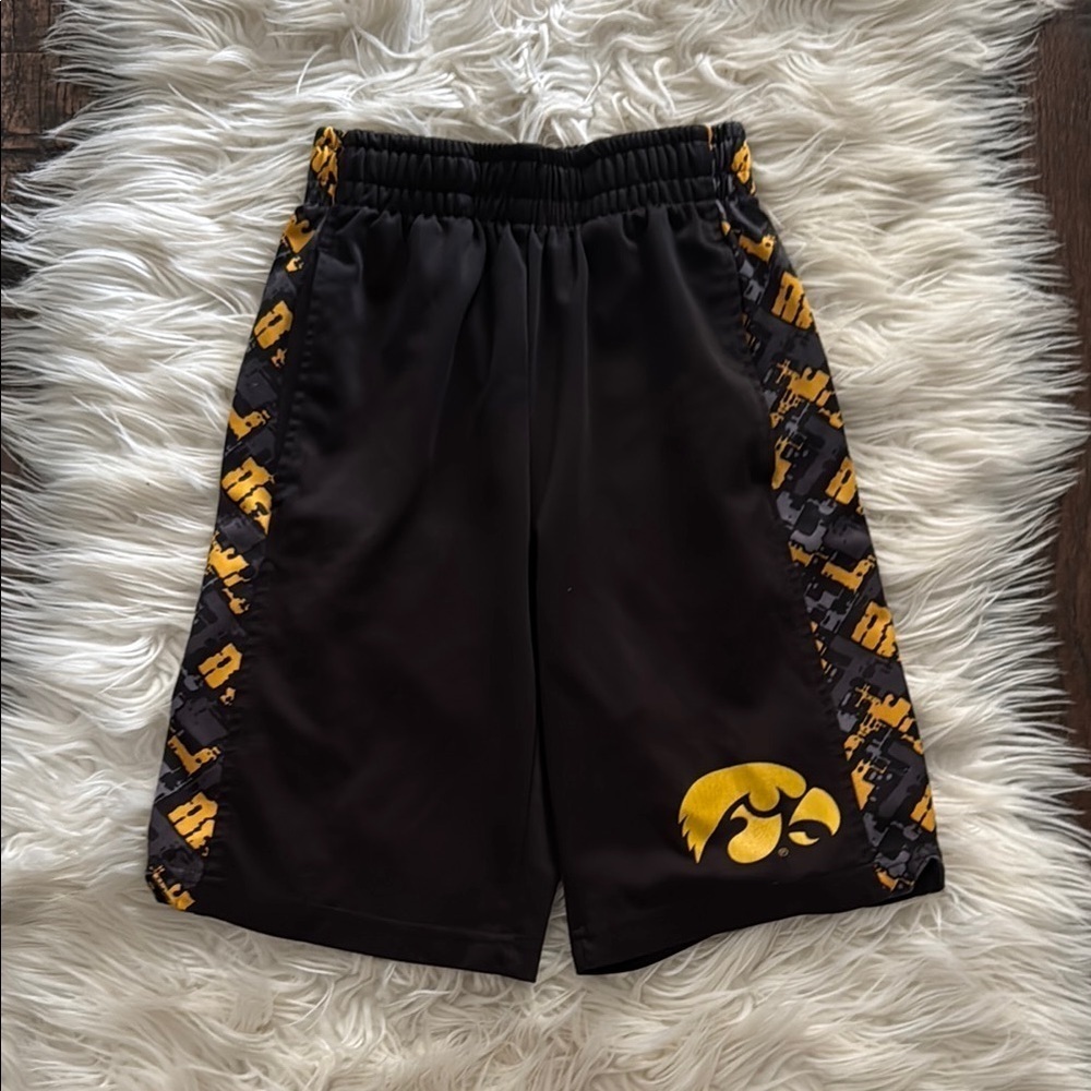 Black and Gold Iowa Hawkeyes Athletic Shorts